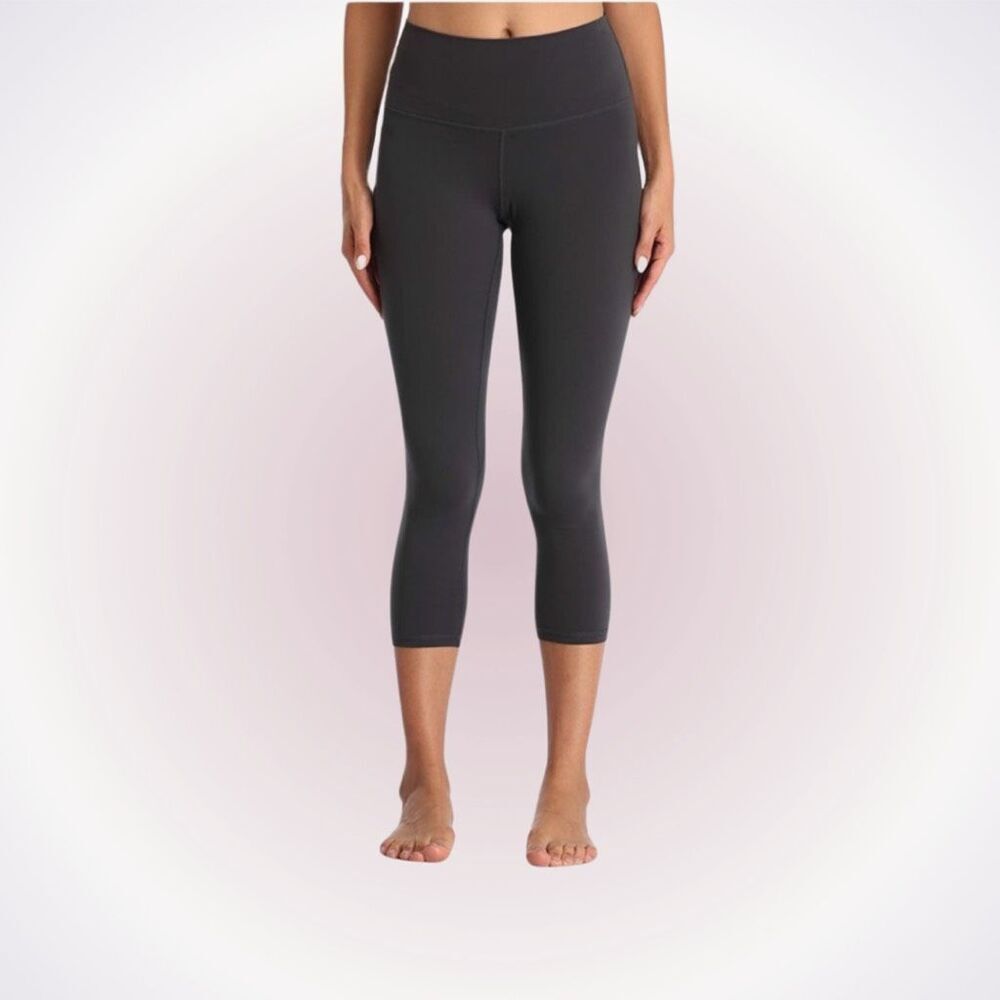 YUNOGA High Waist Seamless Tummy Control Yoga Gray Leggings | Sz XS